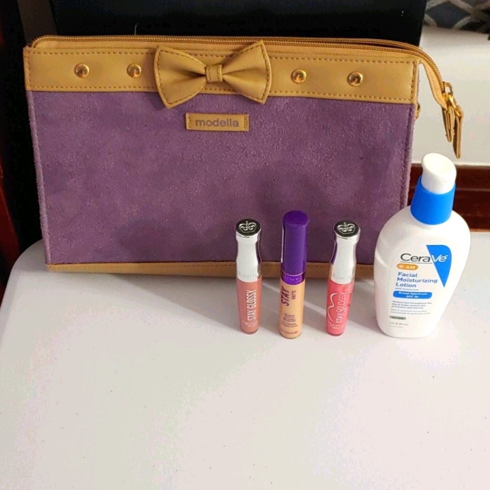 Makeup bag with brand new makeup
